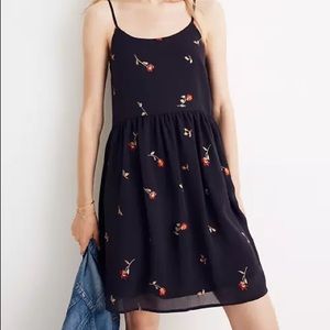 Embroidered Babydoll Cami Dress from Madwell